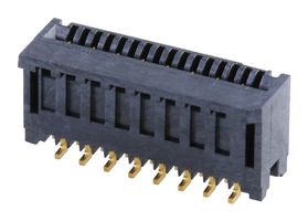 MOLEX 78119-1620 FFC / FPC Board Connector, 0.5 mm, 16 Contacts, Easy-On 78119 Series, Solder, 1 Row