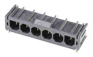 MOLEX 172043-0602 Pin Header, Wire-to-Board, 7.5 mm, 1 Rows, 6 Contacts, Through Hole Right Angle