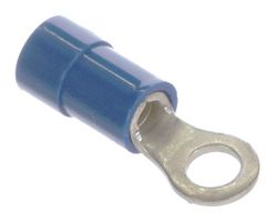 MOLEX 19070-0069 Ring Tongue Terminal, M3.5, #6, 14 AWG, 2.5 mm², InsulKrimp 19070 Series, Blue