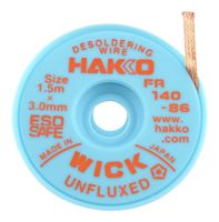 HAKKO FR140-86 Desoldering Braid, Copper, 1.5 m x 3 mm