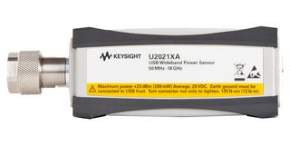 KEYSIGHT TECHNOLOGIES U2021XA-AU RF Power Sensor, AU, 50MHz to 18GHz, -30dBm to +20dBm, 25000 readings / second, N Type Plug