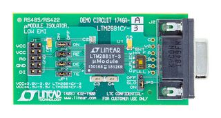 ANALOG DEVICES DC1746A-A Demo Board, LTM2881CY-3, Isolated RS485 / RS422 µModule Transceiver, Interface