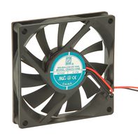 ORION FANS OD8015-12HB DC Axial Fan, 12 V, Square, 80 mm, 15 mm, Ball Bearing, 31 CFM
