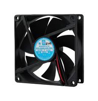 ORION FANS OD9225-12HB02A DC Axial Fan, 12 V, Square, 92 mm, 25 mm, Ball Bearing, 60.2 CFM