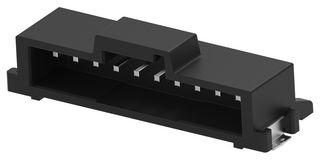 TE CONNECTIVITY 5-2336678-0 Pin Header, Black, Key B, Wire-to-Board, 2 mm, 1 Rows, 10 Contacts, Surface Mount Right Angle