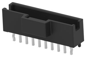 TE CONNECTIVITY 5-2232826-0 Pin Header, Black, Key B, Wire-to-Board, 2 mm, 1 Rows, 10 Contacts, Through Hole Straight