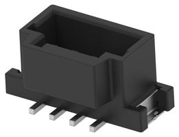 TE CONNECTIVITY 4-2232829-4 Pin Header, Black, Key B, Wire-to-Board, 2 mm, 1 Rows, 4 Contacts, Surface Mount Straight