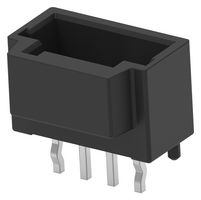 TE CONNECTIVITY 4-2232826-4 Pin Header, Black, Key B, Wire-to-Board, 2 mm, 1 Rows, 4 Contacts, Through Hole Straight