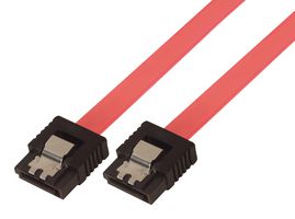 L-COM CASATAL-8 Computer Cable, SATA 7 Position Receptacle, SATA 7 Position Receptacle, 8 ", 203 mm, Red