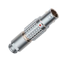 LEMO FGG.1B.306.CLAD42Z Circular Connector, Standard Circular Connector, 1B Series, Straight Plug, 6 Contacts, Solder Pin