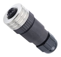 MOLEX 1200710038 Sensor Connector, PG7, Micro-Change 120071 Series, M12, Male, 4 Positions, Screw Pin