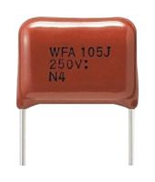 PANASONIC ECQE1106KFZ General Purpose Film Capacitor, Metallized PET, Radial Leaded, 10 µF, ± 10%, 100 V