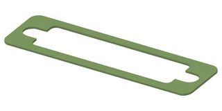 KEMTRON - TE CONNECTIVITY 95-22015 EMI Shielding Gasket, Petroleum Resistant, Nickel Plated Graphite, 20.3mm L x 72.1mm W x 0.8mm D