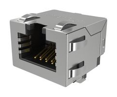 AMPHENOL COMMUNICATIONS SOLUTIONS RJE3C1881402 Modular Connector, RJ45 Jack, 1 x 1 (Port), 8P8C, Cat6a, IP20, Surface Mount