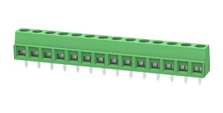 MULTICOMP PRO MP012057 Wire-To-Board Terminal Block, 5 mm, 14 Ways, 26 AWG, 14 AWG, 1.5 mm², Screw