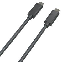 ROLINE 11.02.9100 USB Cable, Type C Plug to Type C Plug, 500 mm, 19.7 ", USB 4.0, Black, E-Marked Cable