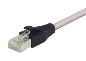 L-COM TRD695DSZ-GRY-2 Ethernet Cable, Cat6, RJ45 Plug to RJ45 Plug