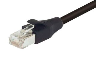 L-COM TRD855SIGBLK-15 Ethernet Cable, Cat5e, RJ45 Plug to RJ45 Plug, SSTP (Screened Shielded Twisted Pair), Black