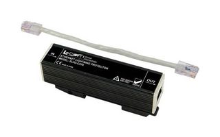 L-COM ELPD-CAT6 Surge Protector, POE Surge Protector, 1 Ports, DIN Rail