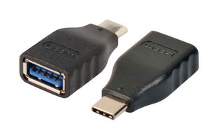 L-COM UAD041MF USB Adapter, USB Type C Plug, USB Type A Receptacle, USB 3.1