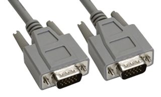 AMPHENOL CABLES ON DEMAND CS-DSDHD15MM0-002.5 Computer Cable, D Subminiature H/D Plug, 15 Way, D Subminiature H/D Plug, 15 Way, 2.5 ft, 762 mm