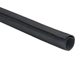 HELLERMANNTYTON 170-01000 TWIST-IN 05-PET-BK Sleeving, Self-Closing Wrap, PE (Polyester), Black, 4 mm, 150 m, 492 ft
