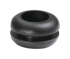 HELLERMANNTYTON 633-02080 HV1208-PVC-FR-BK Grommet, Strain Relief, 8 mm, 9 mm, PVC (Polyvinylchloride), 9.5 mm, 1.5 mm