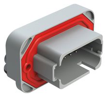 AMPHENOL SINE/TUCHEL AT13-18PA-BM03GY Automotive Connector, AT Series, Right Angle Panel Mount Receptacle, 18 Contacts, PCB Pin