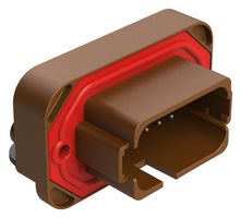 AMPHENOL SINE/TUCHEL AT13-18PD-BM03BN Automotive Connector, AT Series, Right Angle Panel Mount Receptacle, 18 Contacts, PCB Pin