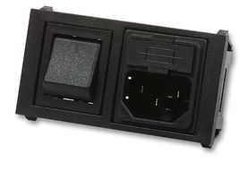 BULGIN LIMITED BZH01/Z0000/10 Un-Filtered IEC Power Entry Module, IEC C14, General Purpose, 10 A, 250 VAC, 2-Pole Switch