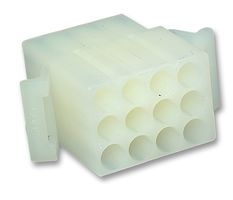 MOLEX 03-09-1121 Connector Housing, Pre-bent Mounting Ears, Standard .093" 1360 Series, Receptacle, 12 Ways, 5.03 mm