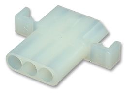 MOLEX 03-09-1031 Connector Housing, Mounting Ears, Standard .093" 1396 Series, Receptacle, 3 Ways, 5.03 mm