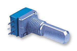 ALPS ALPINE RK09711110K Rotary Potentiometer, 10 kohm, 1 Turns, Linear, 50 mW, ± 20%, RK097 Series