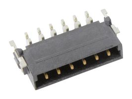 HARTING 15550062601000 Pin Header, Board-to-Board, 2.54 mm, 1 Rows, 6 Contacts, Surface Mount Right Angle