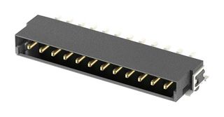 HARTING 15550022701000 Pin Header, Board-to-Board, 2.54 mm, 1 Rows, 2 Contacts, Through Hole Right Angle