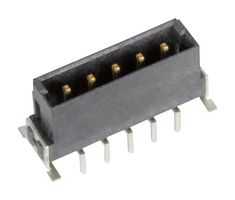 HARTING 15520052701000 Pin Header, Board-to-Board, 2.54 mm, 1 Rows, 5 Contacts, Through Hole Straight, har-flex Series