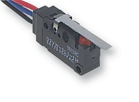 OMRON ELECTRONIC COMPONENTS D2VW-5L1A-1M Microswitch, Miniature, Short Lever, SPDT, Wire Leaded, 5 A, 30 VDC