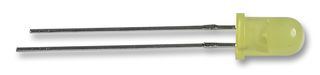 KINGBRIGHT L-53SYD LED, Low Power, Yellow, Through Hole, T-1 3/4 (5mm), 20 mA, 2 V, 595 nm
