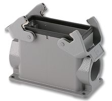HARTING 19300161231 Heavy Duty Connector, Single Side Entry M25, Base, Panel Mount, Aluminium Body, 2 Lever, 16B