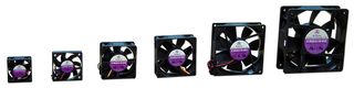 EBM-PAPST 8412NGM DC Axial Fan, 12 V, Square, 80 mm, 25 mm, Sleeve Bearing, 34.1 CFM