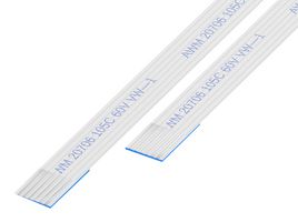 GCT 05-06-D-0030-A-4-06-4-T FFC / FPC Cable, 6 Core, 0.5 mm, Opposite Sided Contacts, 1.18 ", 30 mm, White