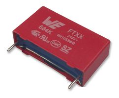 WURTH ELEKTRONIK 890334026020CS Safety Capacitor, Metallized PP, Radial Box - 2 Pin, 0.68 µF, ± 10%, X2, Through Hole