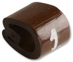 TE CONNECTIVITY - RAYCHEM 6171101 Wire Marker, Z Type, Push On Pre Printed, 1, Black, Brown, 5.7 mm