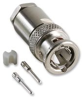 RADIALL R605004000 RF / Coaxial Connector, Coaxial, Straight Plug, Solder, 78 ohm, Brass