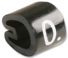 TE CONNECTIVITY - RAYCHEM 6171000 Wire Marker, Z Type, Push On Pre Printed, 0, White, Black, 5.7 mm