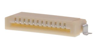 MOLEX 52793-1270 FFC / FPC Board Connector, Right Angle, 1 mm, 12 Contacts, Easy-On 52793 Series, Solder, Top, 1 Row