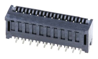 MOLEX 78119-2010 FFC / FPC Board Connector, 0.5 mm, 20 Contacts, Easy-On 78119 Series, Solder, 1 Row