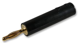 STAUBLI 24.0115-4 Connector Adaptor, 2mm Plug to 4mm Socket, Black