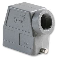 HARTING 0930 010 0542 Heavy Duty Connector, PG21 Side Entry, 2 Pegs, High Profile, Hood, Side Entry, Aluminium Body