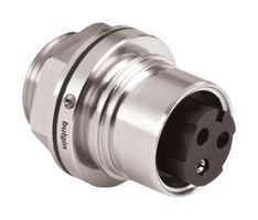 BULGIN LIMITED PXM6012/04P/CR Circular Connector, Circular Power Connector, 6000 Series Buccaneer, Panel Mount Receptacle